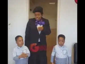 Video: Actress Taiwo Aromokun Chills Out With His Super Cute Twin Boys As They Dance & Have Fun Together